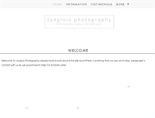 Tablet Screenshot of langloisphotography.com